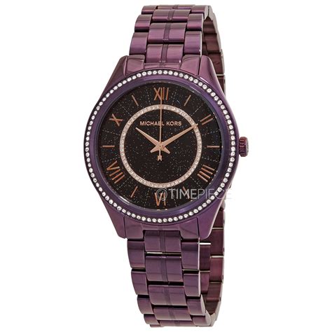 michael kors watch mk3724|Michael Kors Lauryn Quartz Crystal Black Dial Ladies Watch .